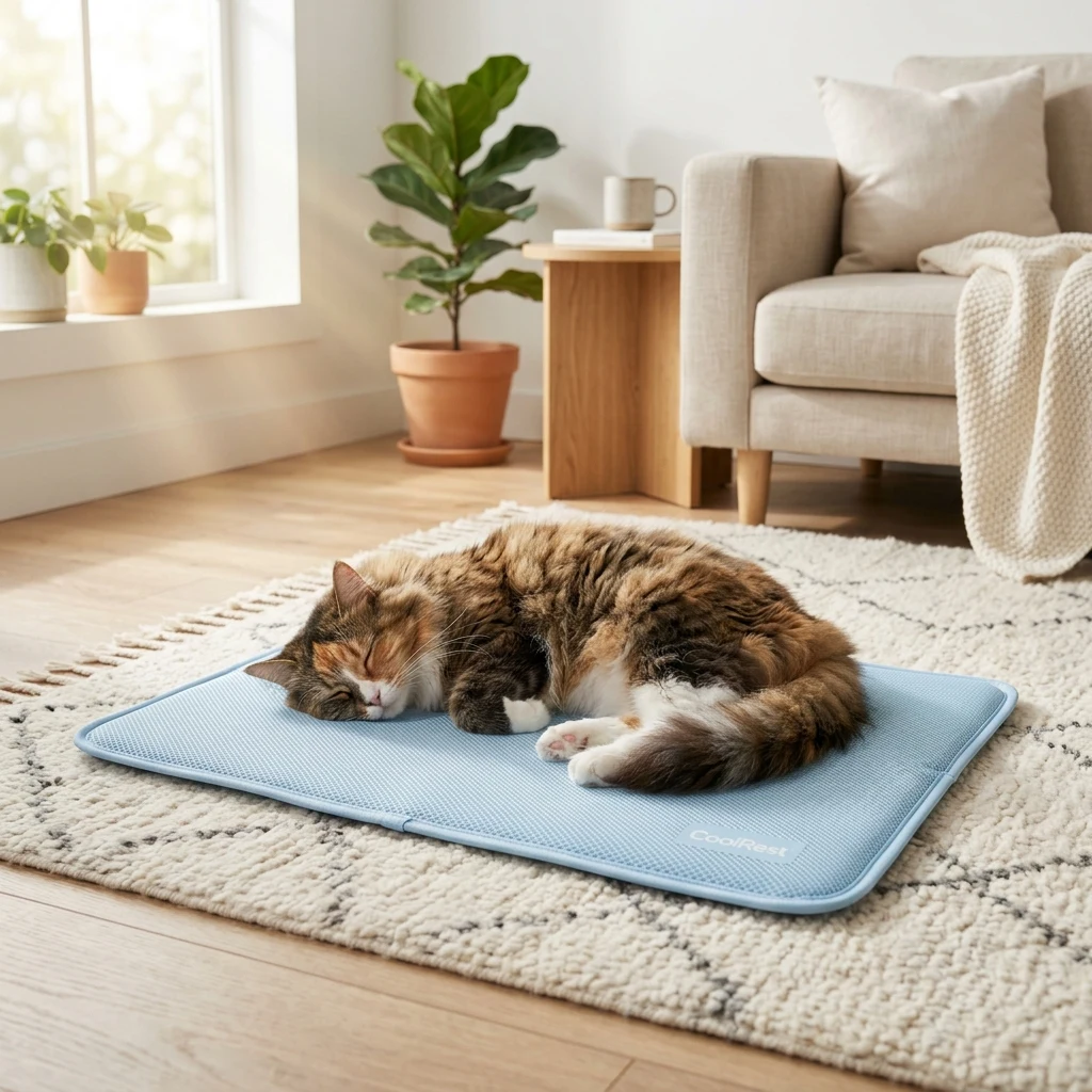 Thumbnail cat cooling mat