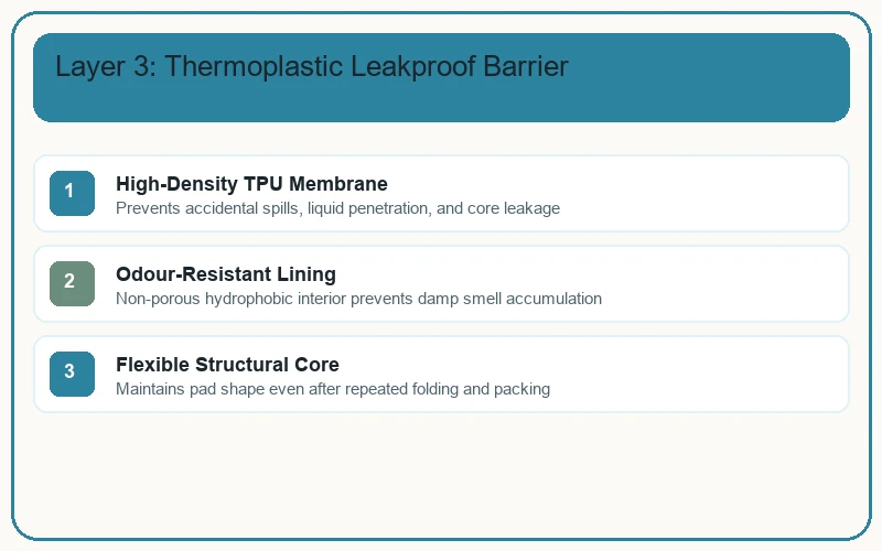 Diagram of Layer 3 - Thermoplastic TPU waterproof barrier